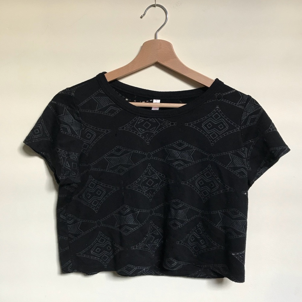 Xhilaration Black Crop Top